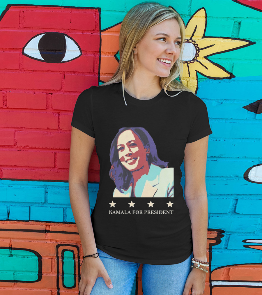 Kamala For President Pop Political Four Star T-Shirt
