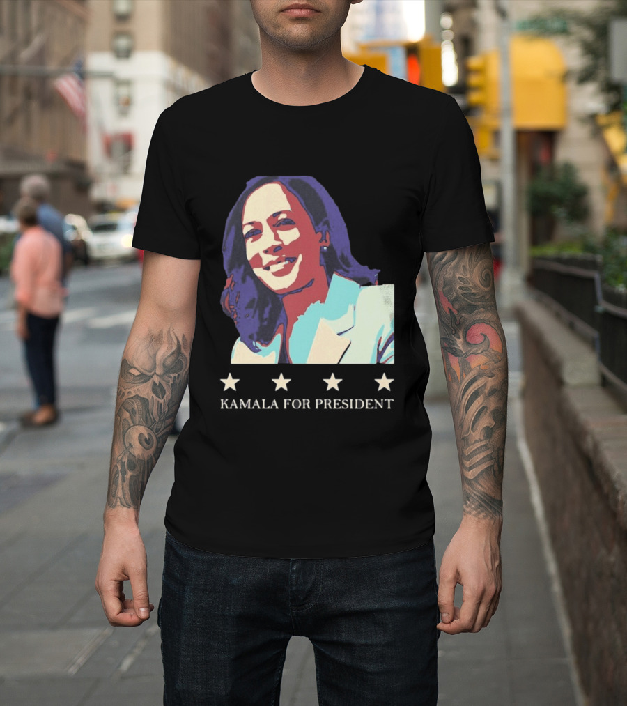 Kamala For President Pop Political Four Star T-Shirt