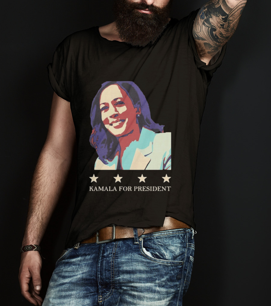 Kamala For President Pop Political Four Star T-Shirt