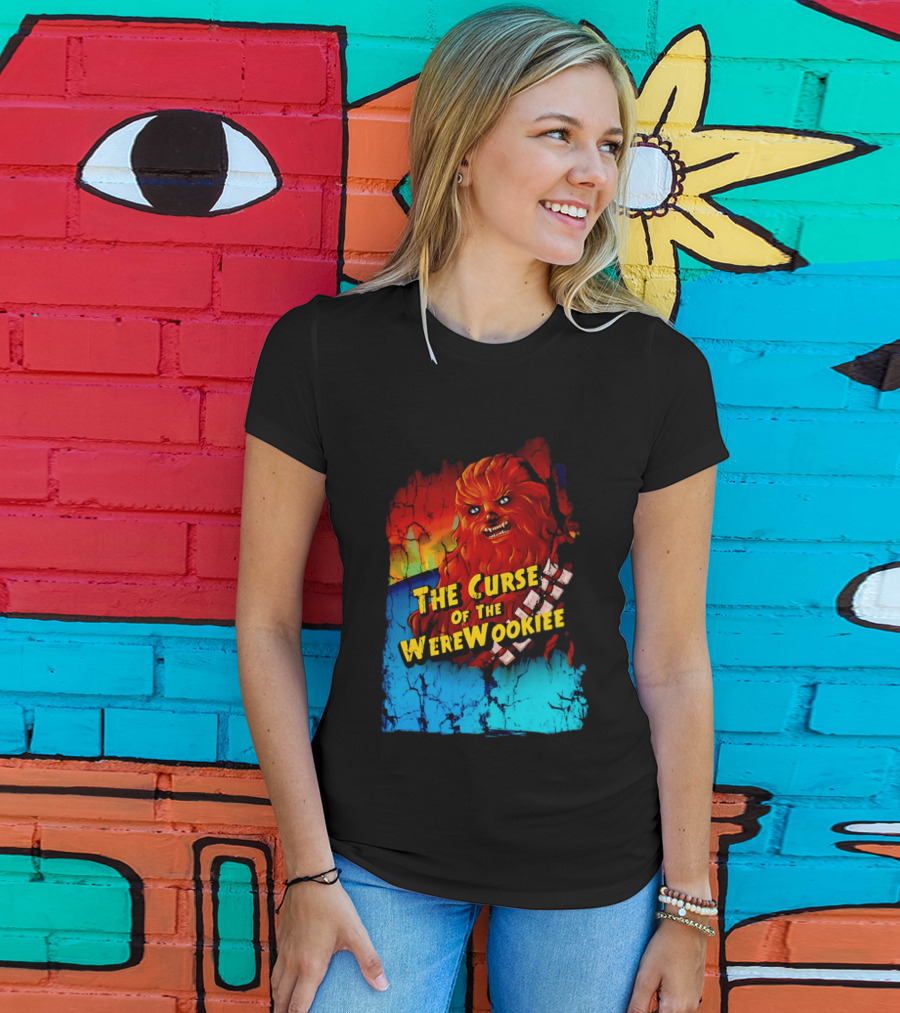 The Curse Of The WereWookiee Retro Horror Monster Mashup T-Shirt