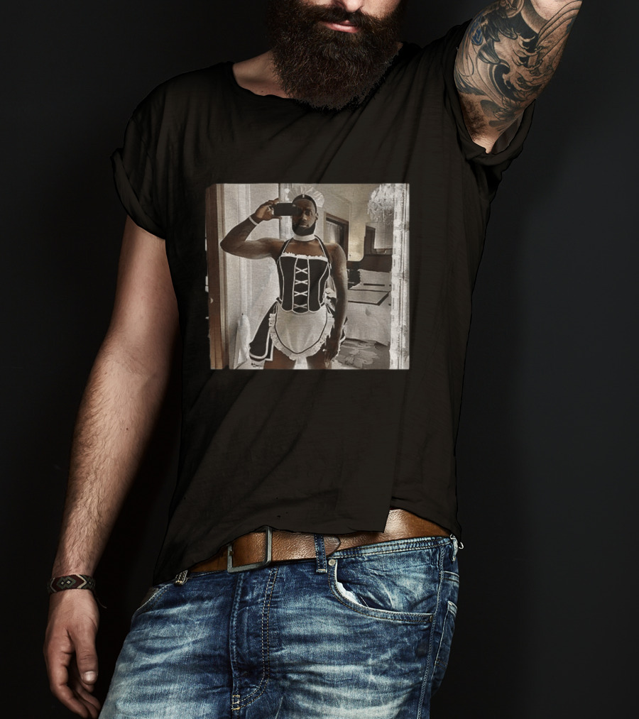 LeBron James Maid Costume Selfie T-Shirt