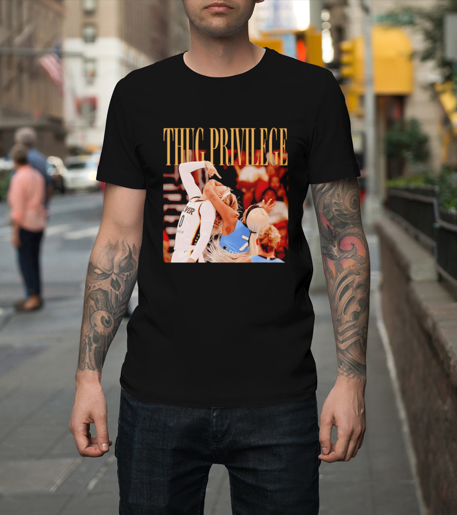 Thug Privilege Sophie Cunningham Basketball Action T-Shirt