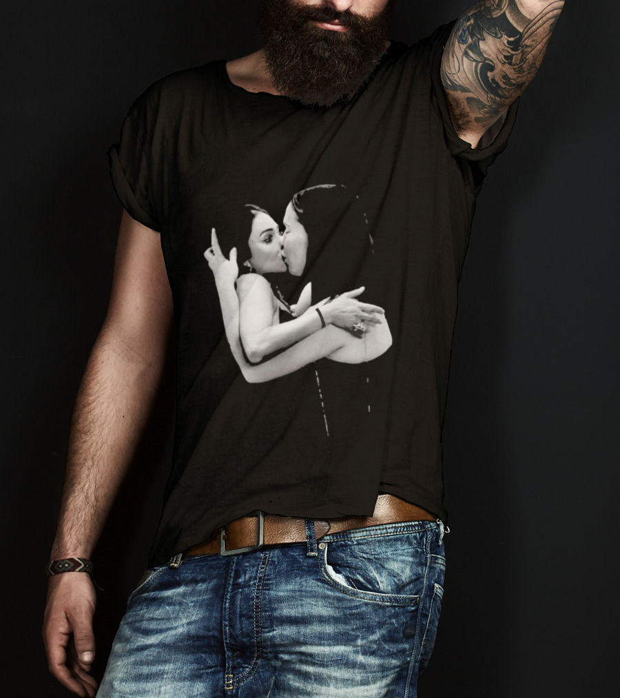 Nikita Rawal Viral Kiss Romantic Embrace T-Shirt