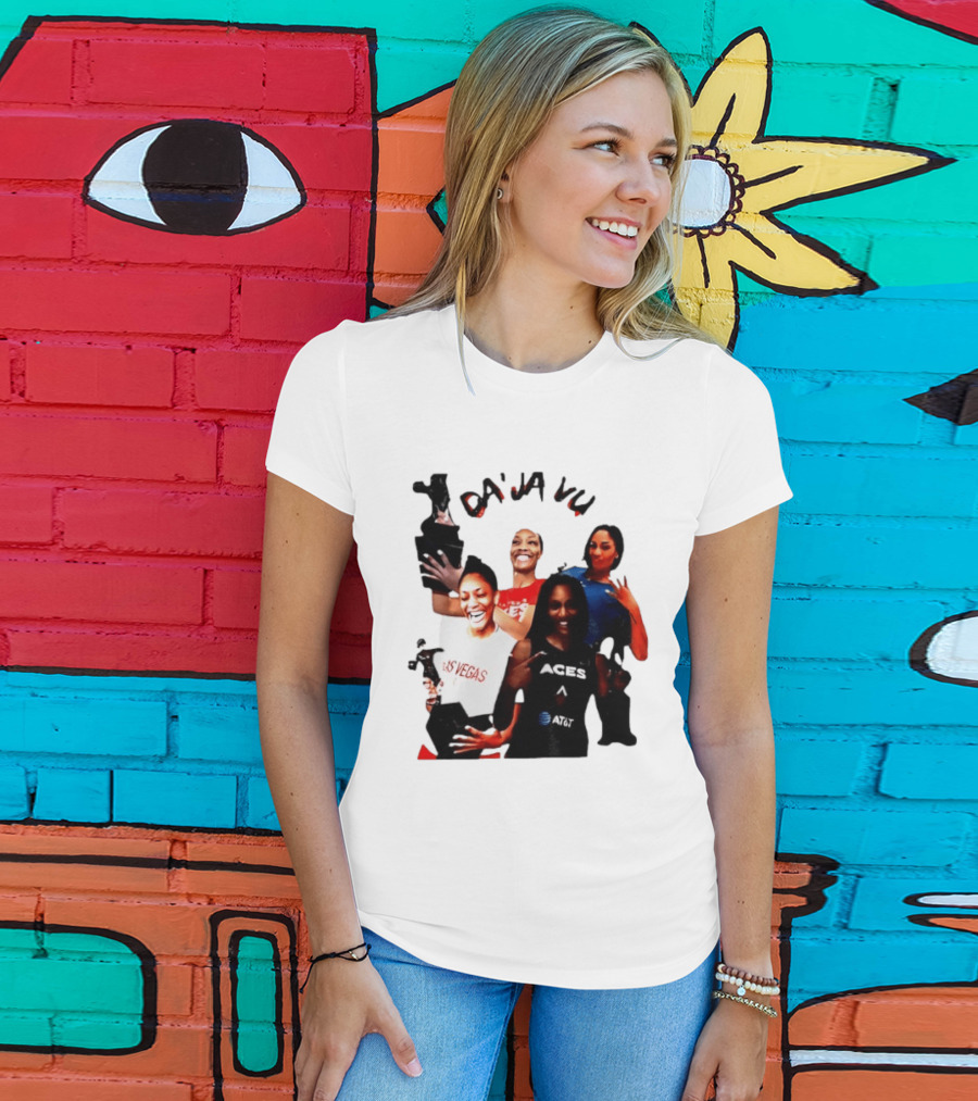 Aja Wilson DA'JA Vu Las Vegas Aces 4X MVP WNBA Legend T-Shirt