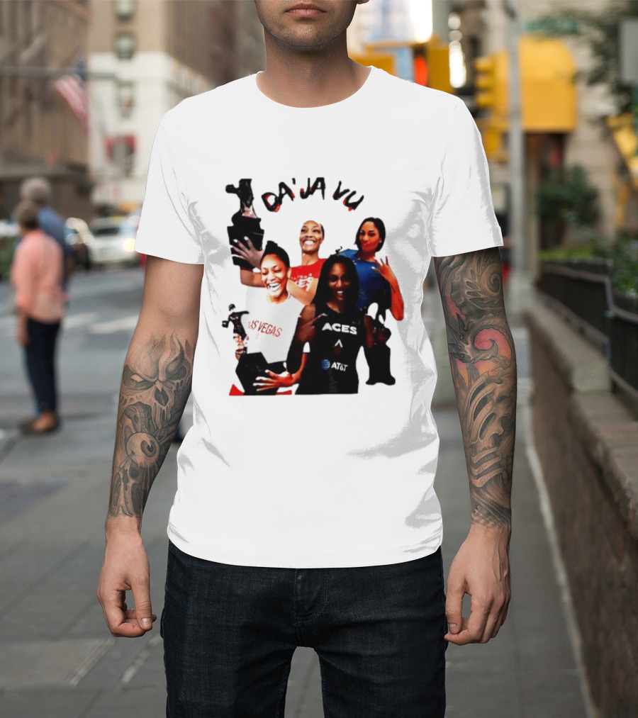 Aja Wilson DA'JA Vu Las Vegas Aces 4X MVP WNBA Legend T-Shirt