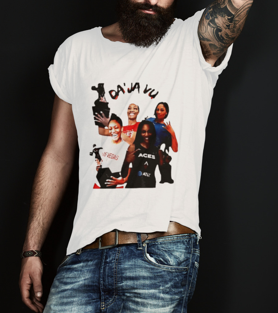 Aja Wilson DA'JA Vu Las Vegas Aces 4X MVP WNBA Legend T-Shirt