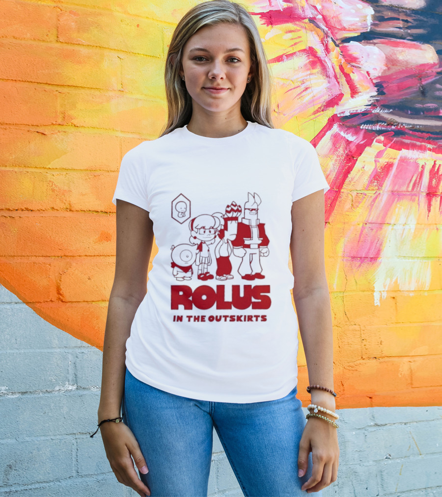 ROLUS In The Outskirts Cartoon Characters Lineup T-Shirt