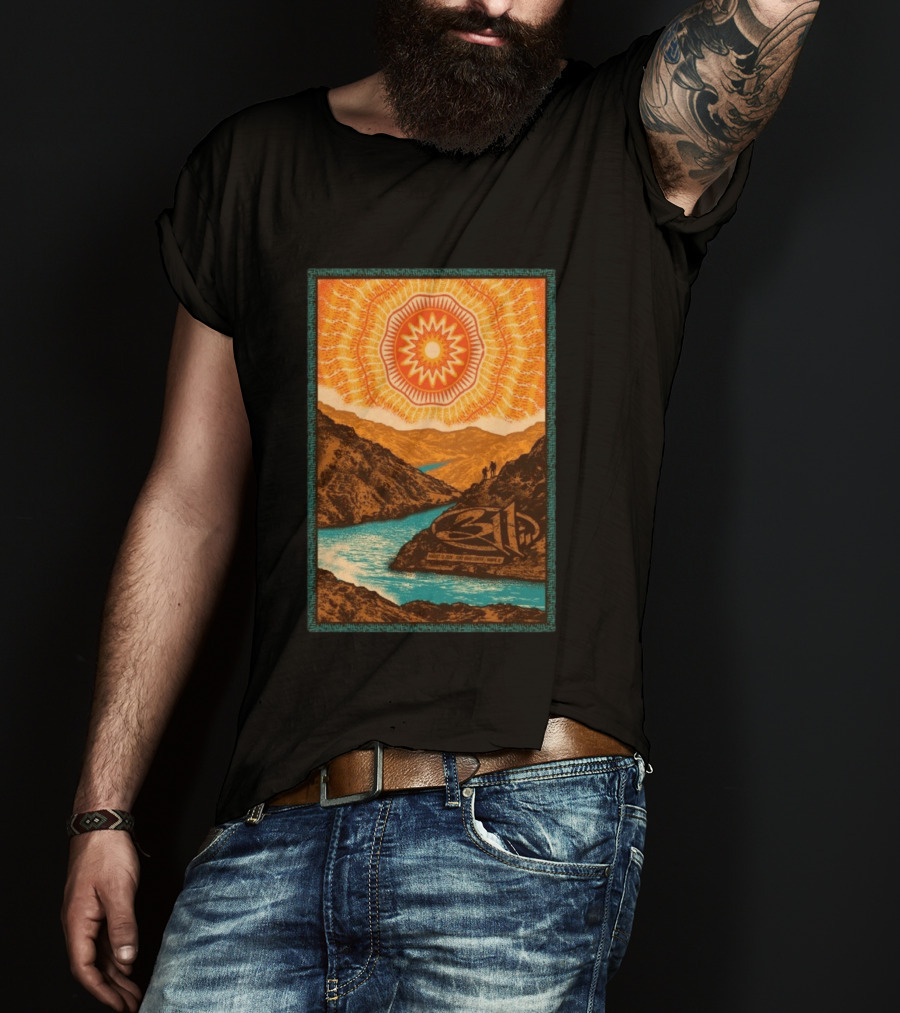 311 August 11 2026 Nampa ID Sunburst Mountain River Scene T-Shirt
