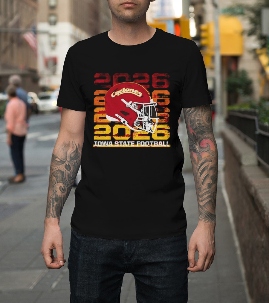 Cyclones Helmet 2026 Iowa State Football Gameday T-Shirt