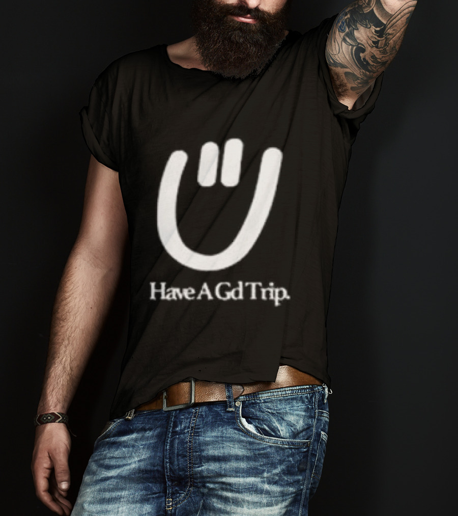 Have A Gd Trip Lemons Washed Smiley Face T-Shirt