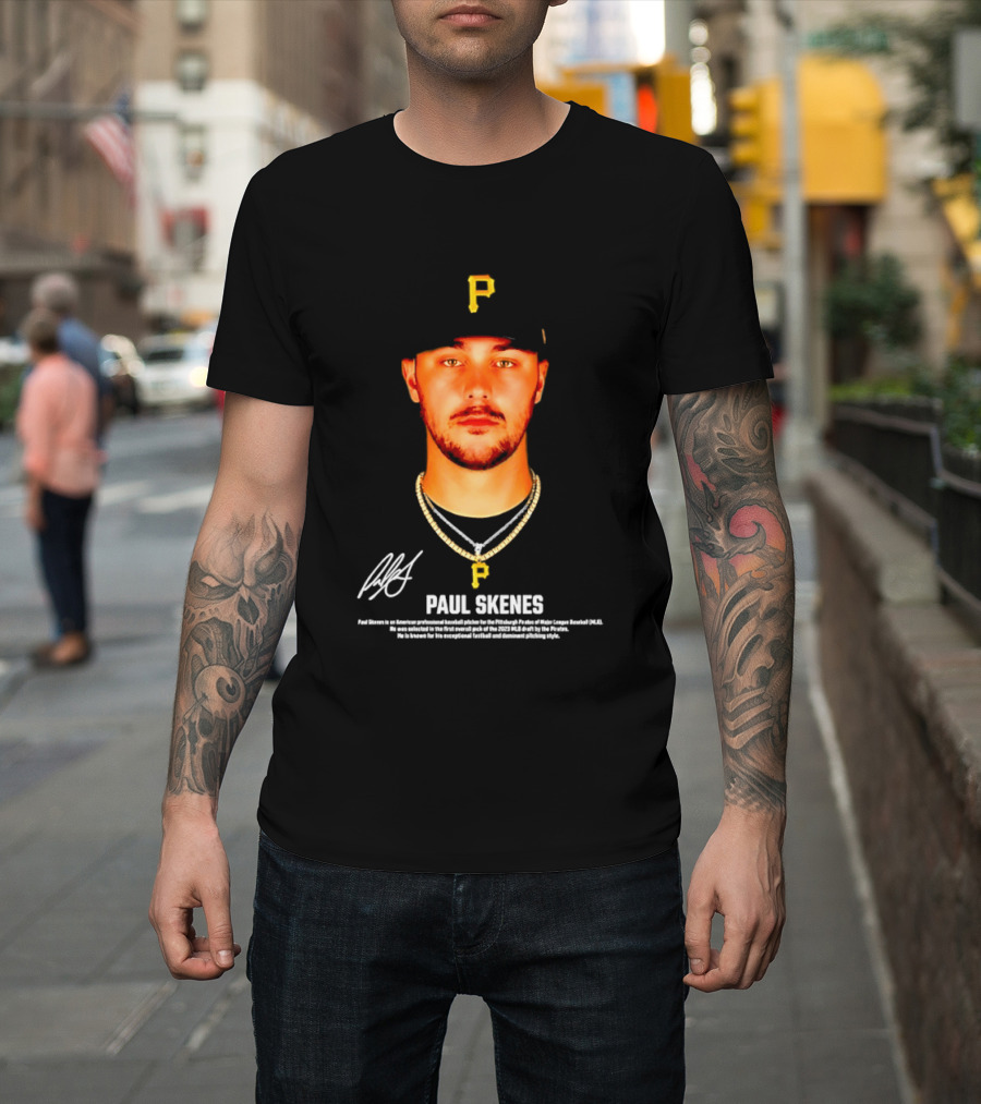 Paul Skenes Pittsburgh Pirates American Professional Baseball Player T-Shirt