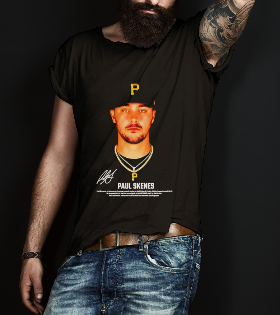 Paul Skenes Pittsburgh Pirates American Professional Baseball Player T-Shirt