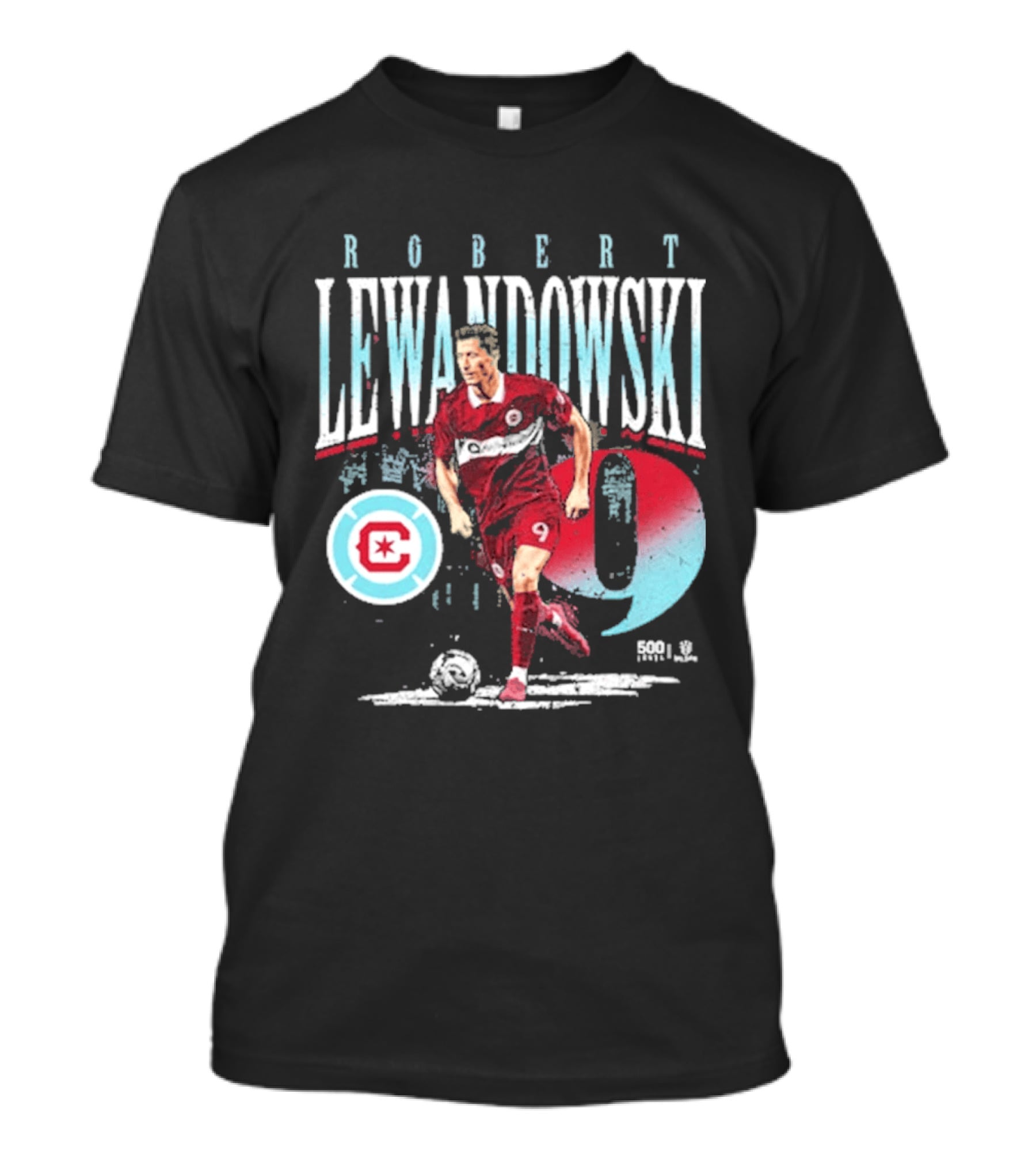 Robert Lewandowski Chicago Fire FC Number 9 Soccer Star T-Shirt