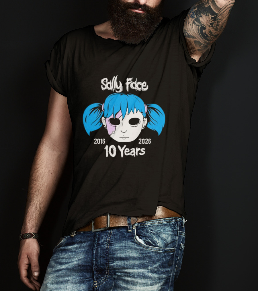 Sally Face 10 Years Anniversary 2016 2026 T-Shirt