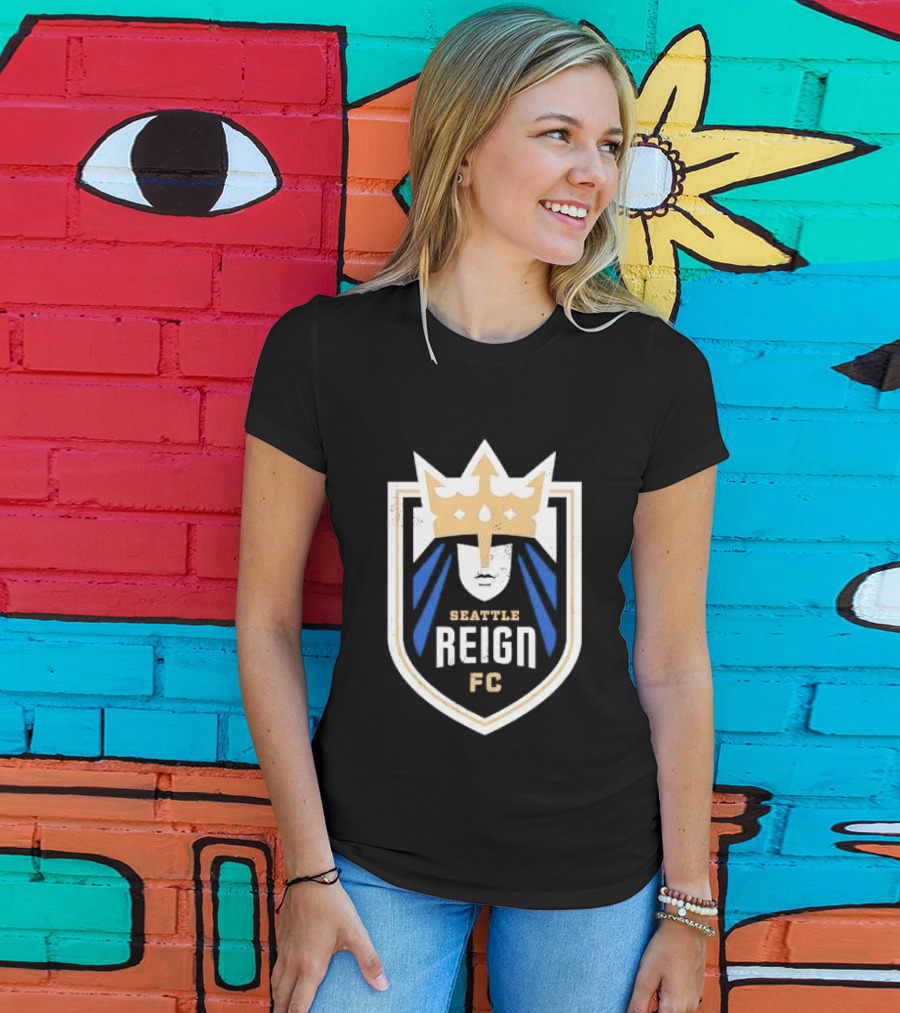 Seattle Reign FC Distressed Crown Crest T-Shirt