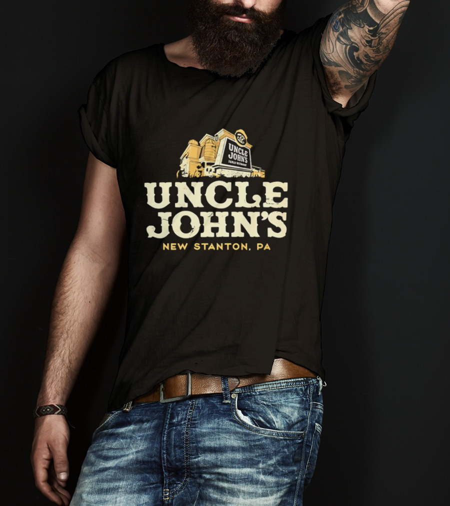 Uncle John's Family Restaurant New Stanton PA Building Silo Architecture T-Shirt