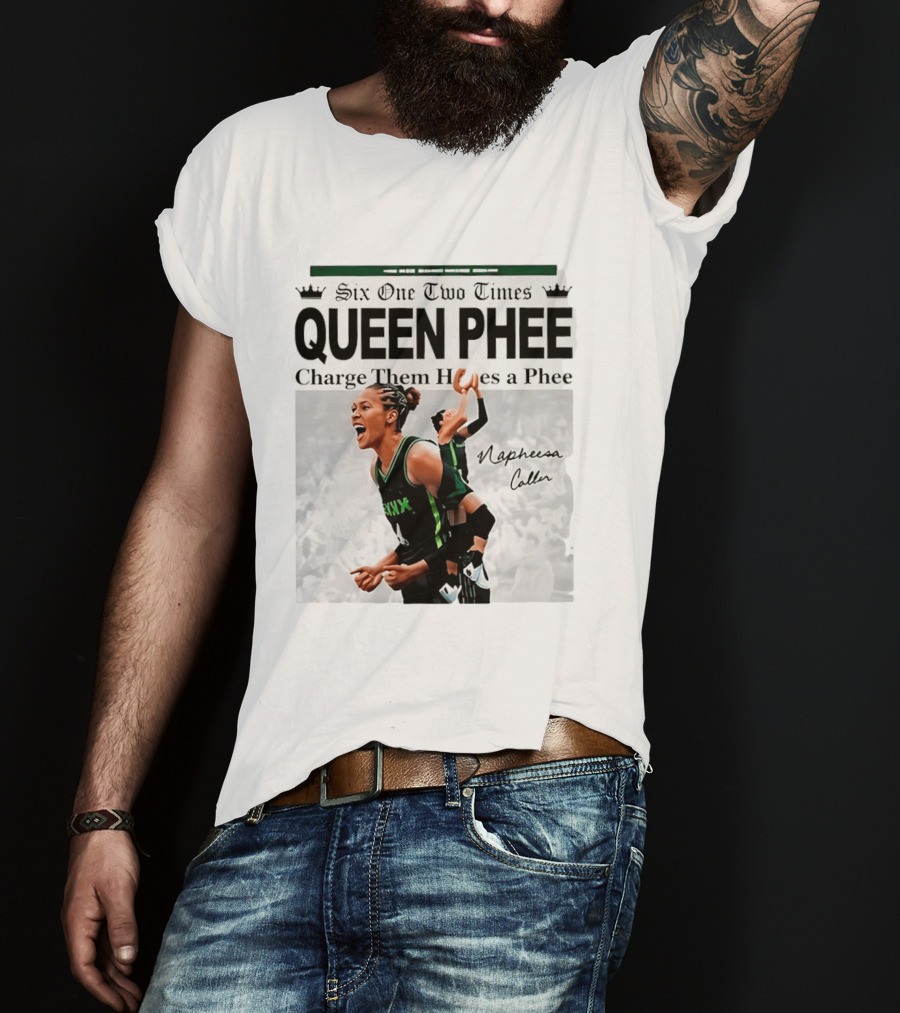 Six One Two Times Queen Phee Charge Them Hoops Napheesa Collier Lynx T-Shirt