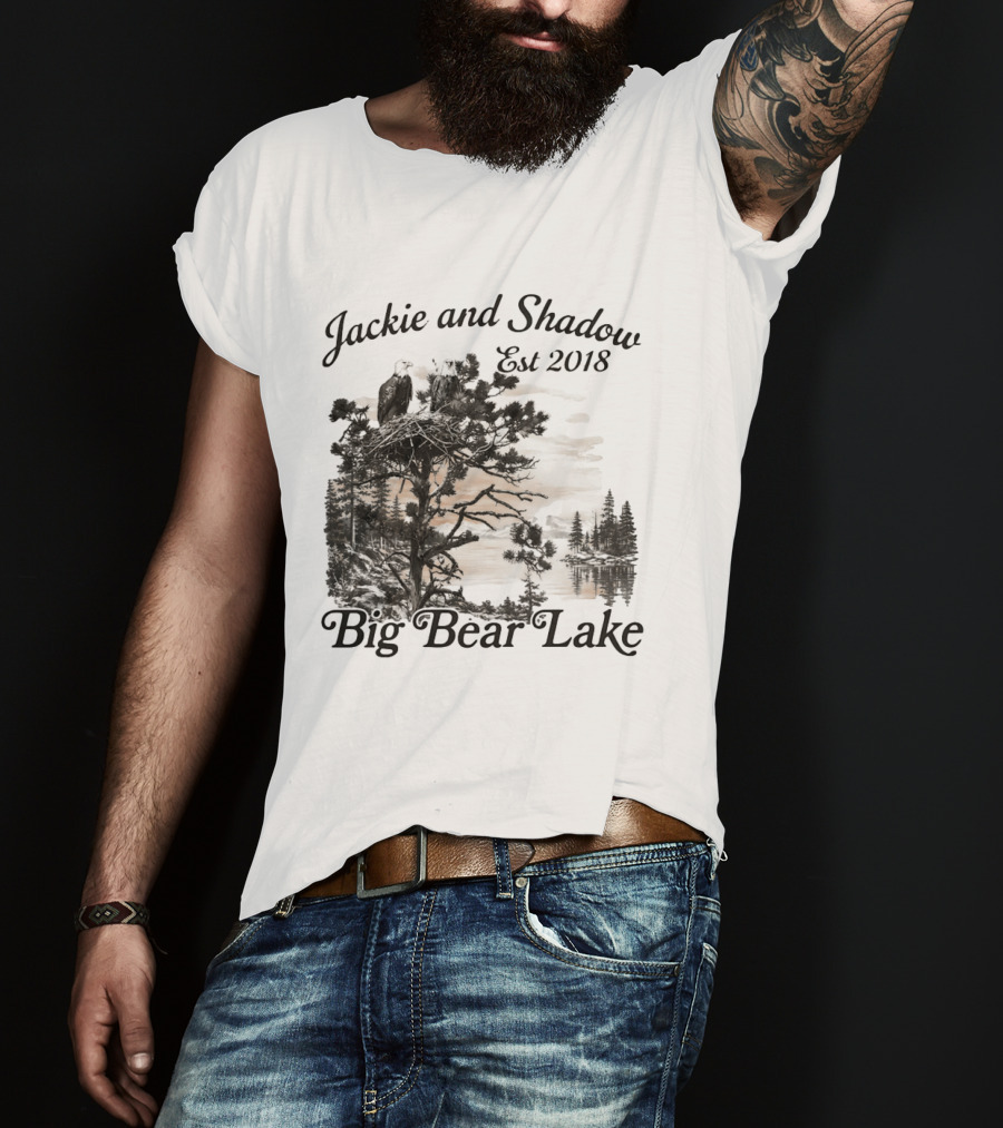 Jackie And Shadow Bald Eagle Nesting Pair Established 2018 Big Bear Lake T-Shirt