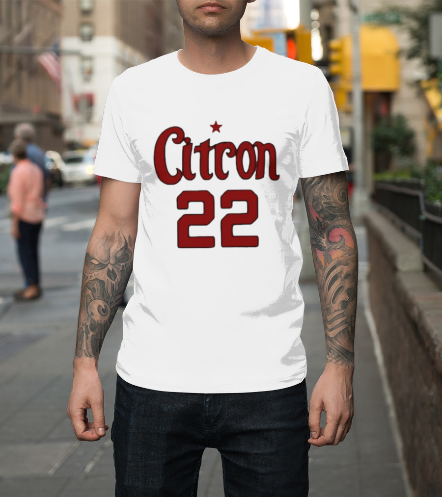 Sonia Citron 22 Washington Mystics Women's Basketball NCAA T-Shirt