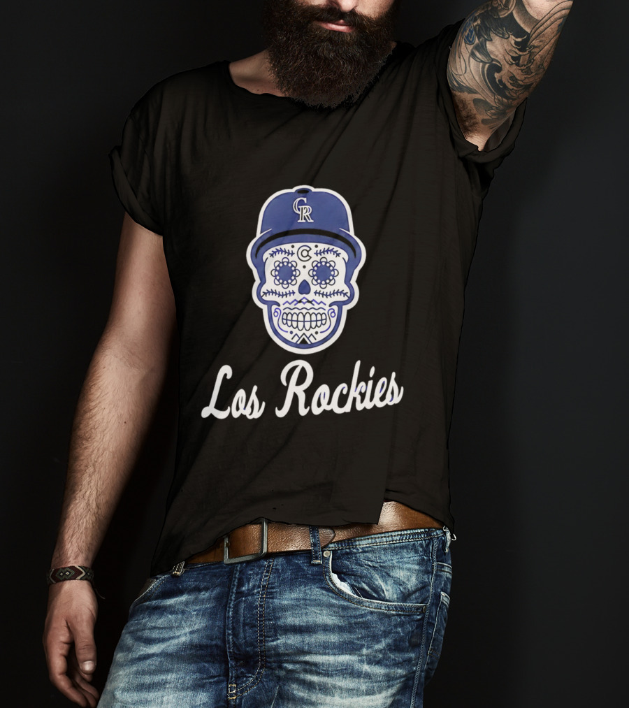 2026 Colorado Los Rockies CR Skull Cap T-Shirt