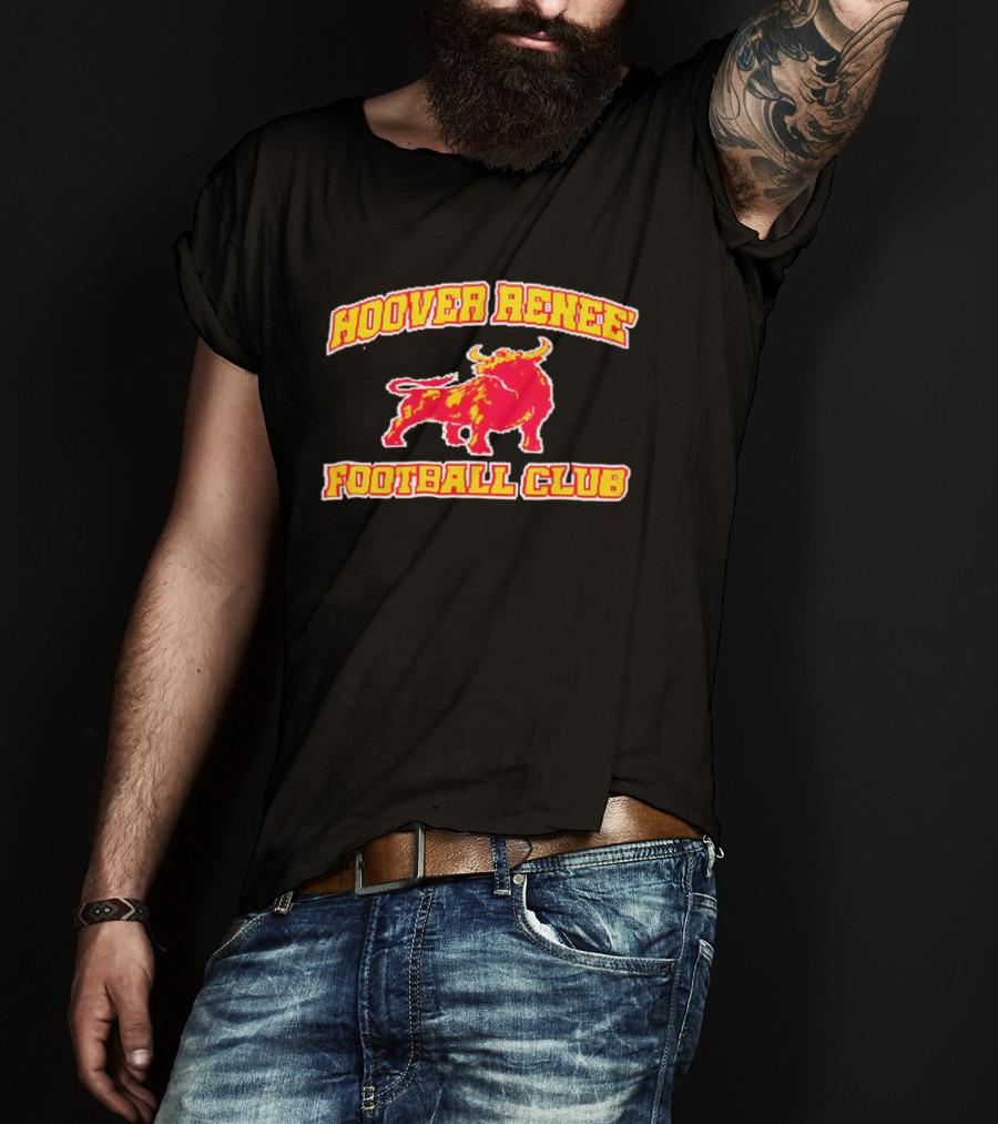 Hoover Renee Football Club Red Yellow Charging Bull T-Shirt