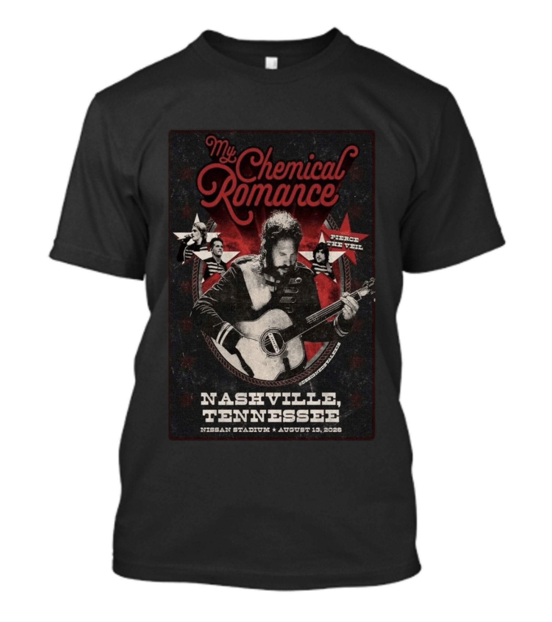 My Chemical Romance Nissan Stadium August 13 2026 Nashville Tennessee Pierce The Veil T-Shirt