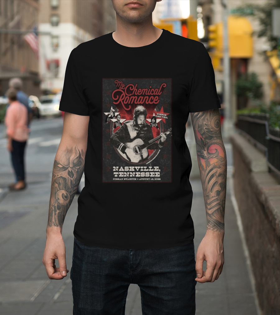 My Chemical Romance Nissan Stadium August 13 2026 Nashville Tennessee Pierce The Veil T-Shirt