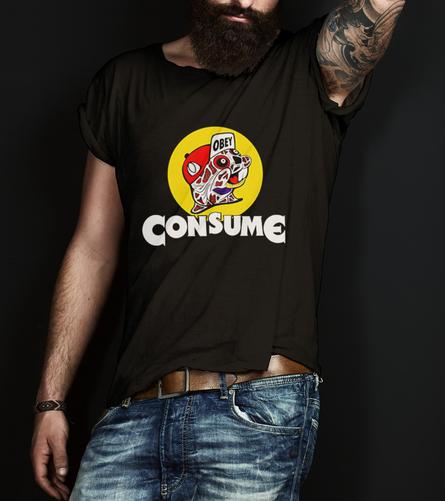 Obey Consume Beaver Streetwear Hip Hop T-Shirt