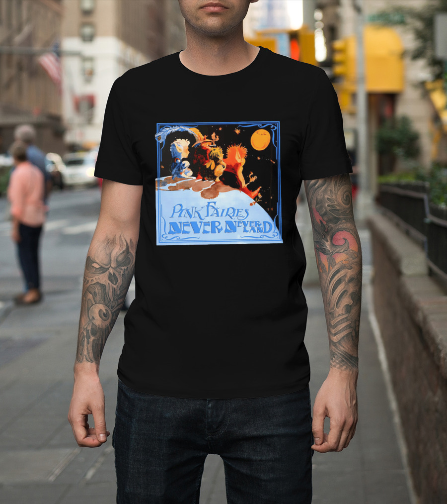Pink Fairies Never Never Land Vintage Fantasy T-Shirt