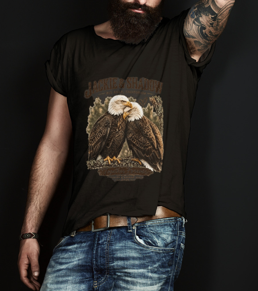 Jackie And Shadow Eagles Big Bear California Forever Duo T-Shirt