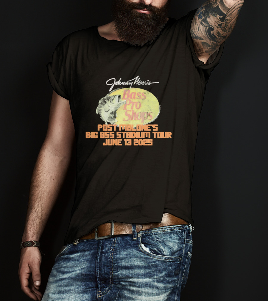 Johnny Morris Bass Pro Shops Post Malone's Big Ass Stadium Tour June 13 2025 T-Shirt