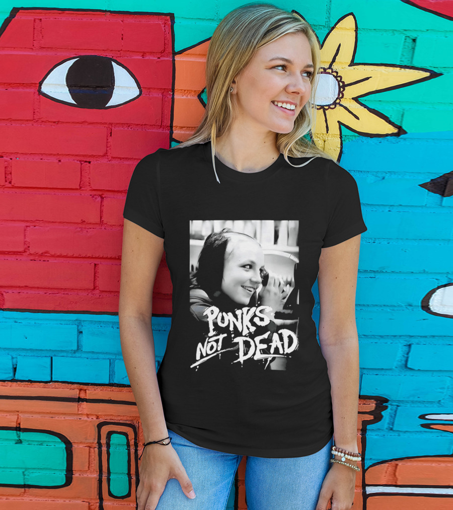 Punks Not Dead Britney Spears Iconic Shaved Look T-Shirt