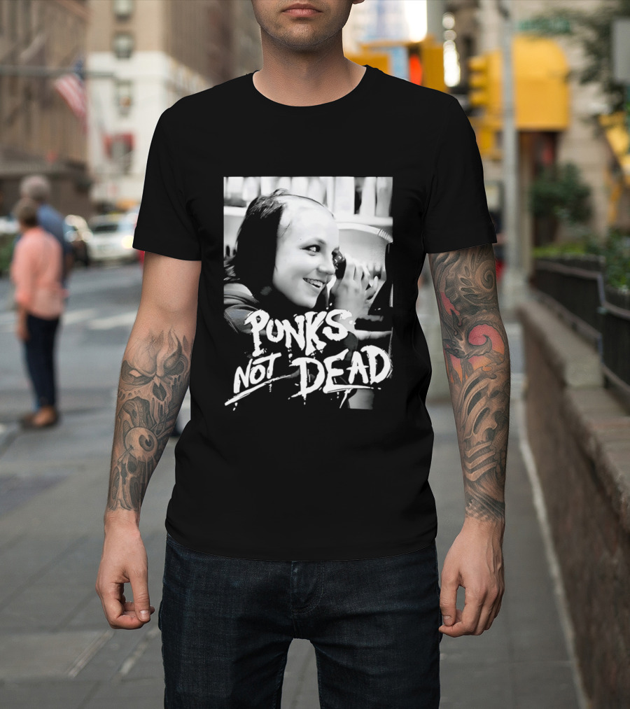 Punks Not Dead Britney Spears Iconic Shaved Look T-Shirt