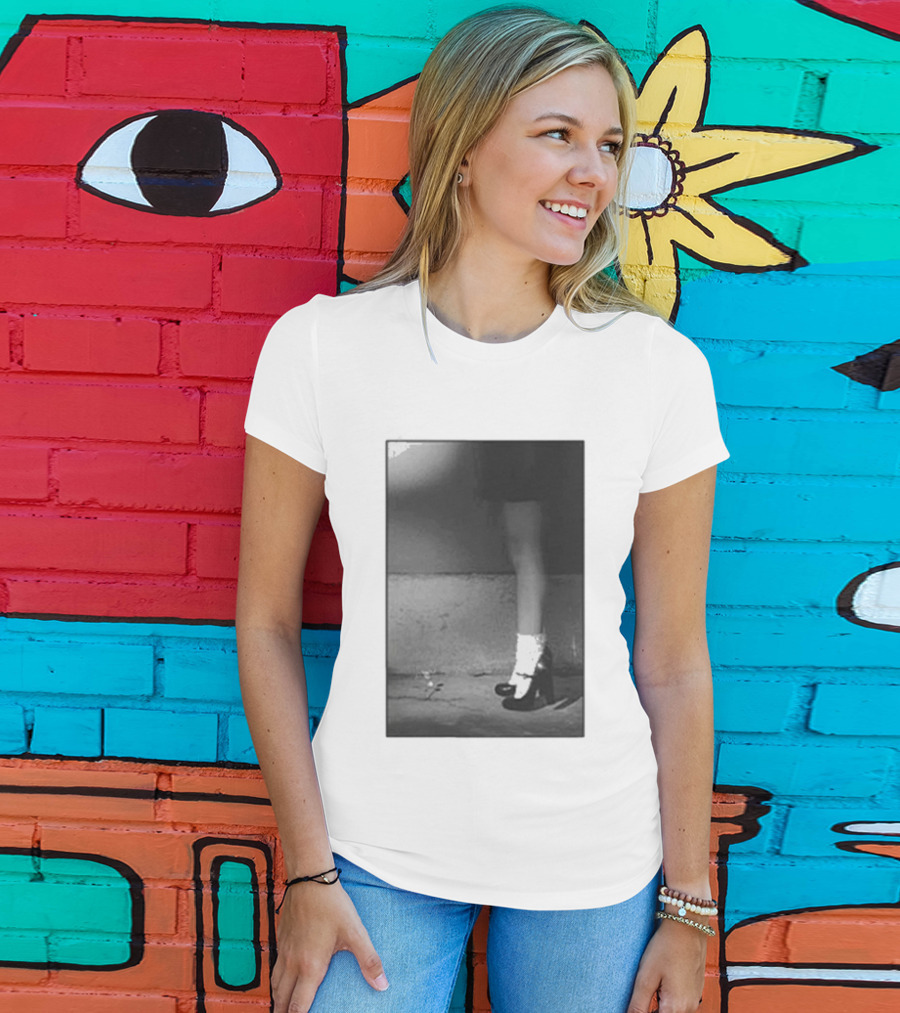 Ariana Grande Petal In The Pavement Vintage Aesthetic Monochrome T-Shirt