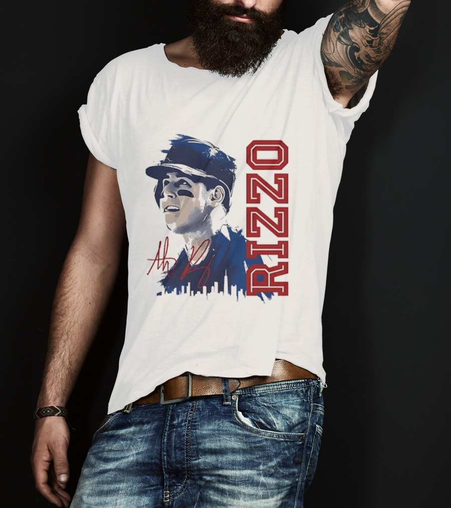 Rizzo Halftone Player Skyline Signatures T-Shirt