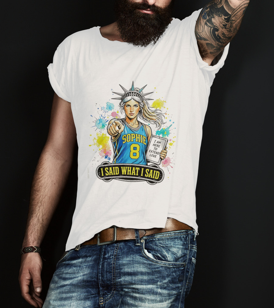 Sophie Cunningham Liberty Number 8 Jersey I Said What I Said Extend Love T-Shirt