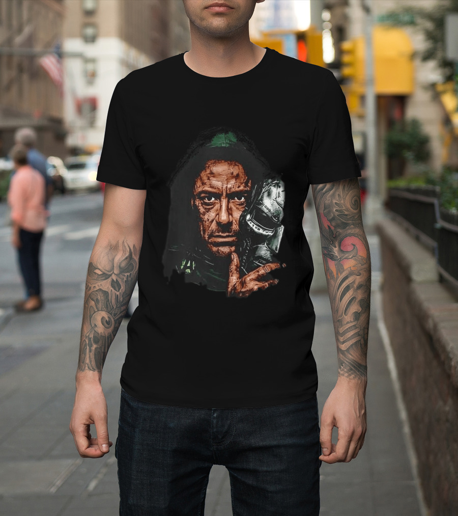 Avengers Doctor Doom Green Cloak Metal Mask Marvel Comics Villain T-Shirt