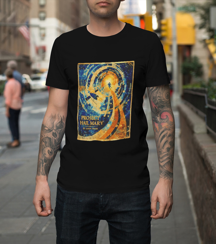 Project Hail Mary By Andy Weir Space Adventure T-Shirt