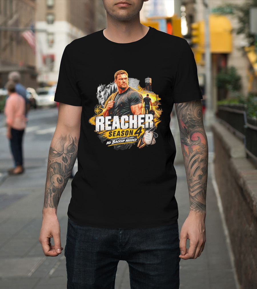 Reacher Season 4 No Backup Needed Morgan GA T-Shirt