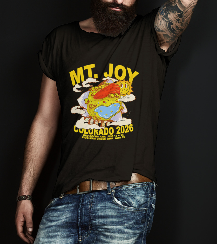 MT. Joy Colorado 2026 Red Rocks Amphitheater August 13 14 Fiddler's Green August 15 T-Shirt