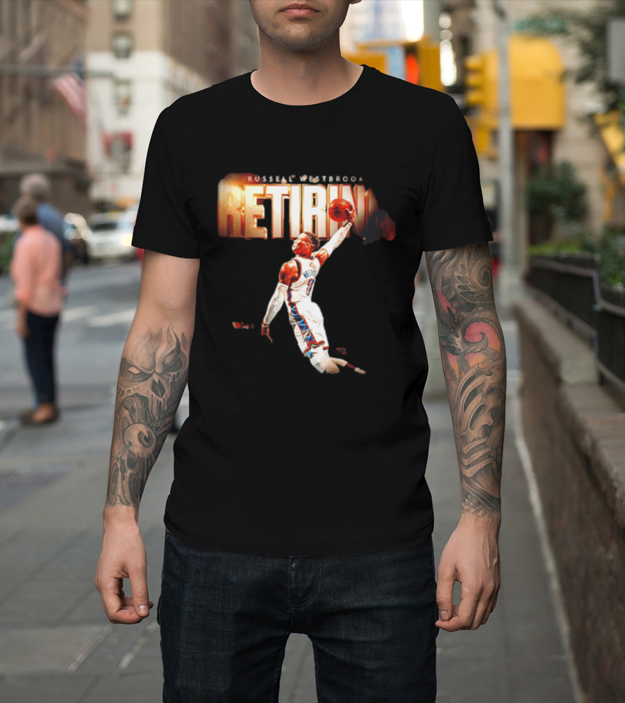 Russell Westbrook Retiring OKC Thunder Legend Dunk T-Shirt