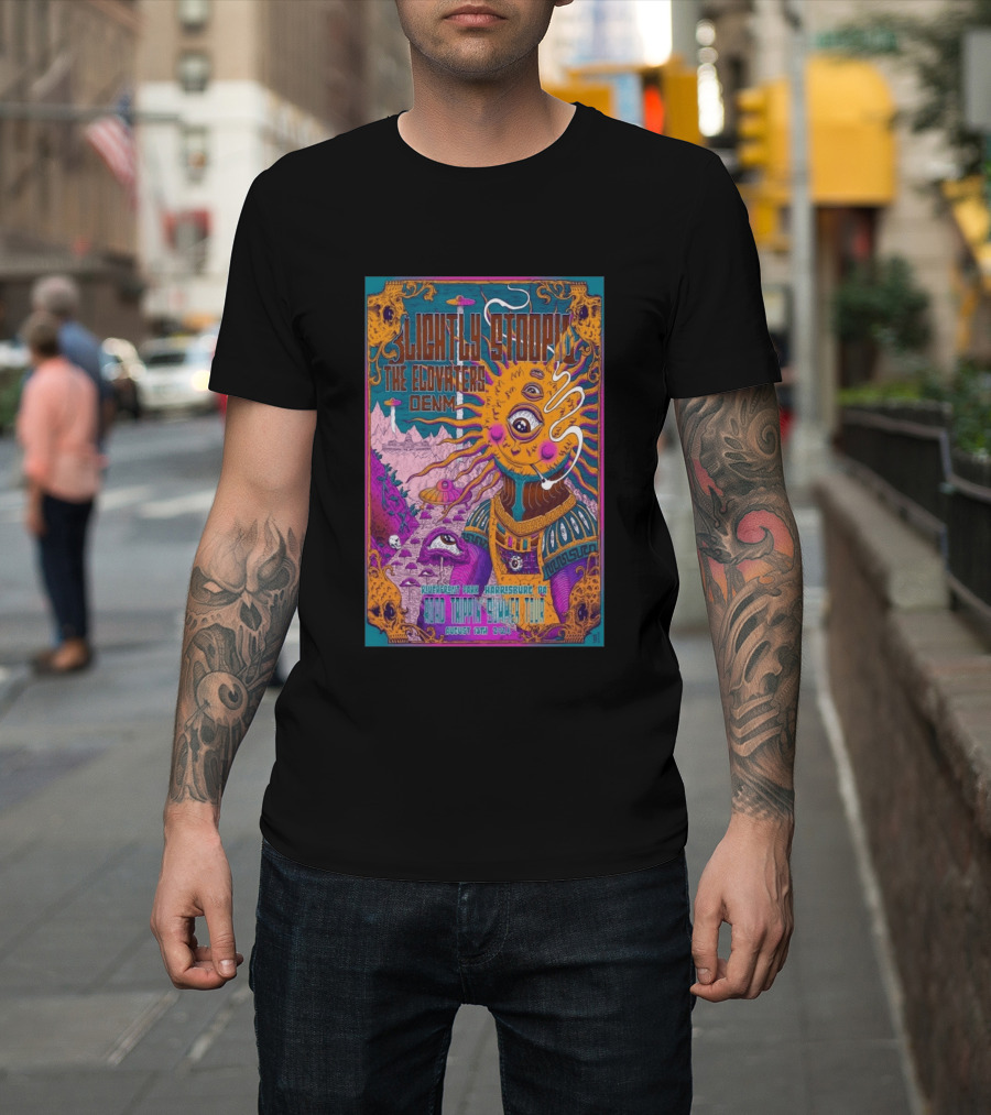Slightly Stoopid The Elovaters DENM Road Trippin Summer Tour Riverfront Park Harrisburg PA August 13 2026 T-Shirt