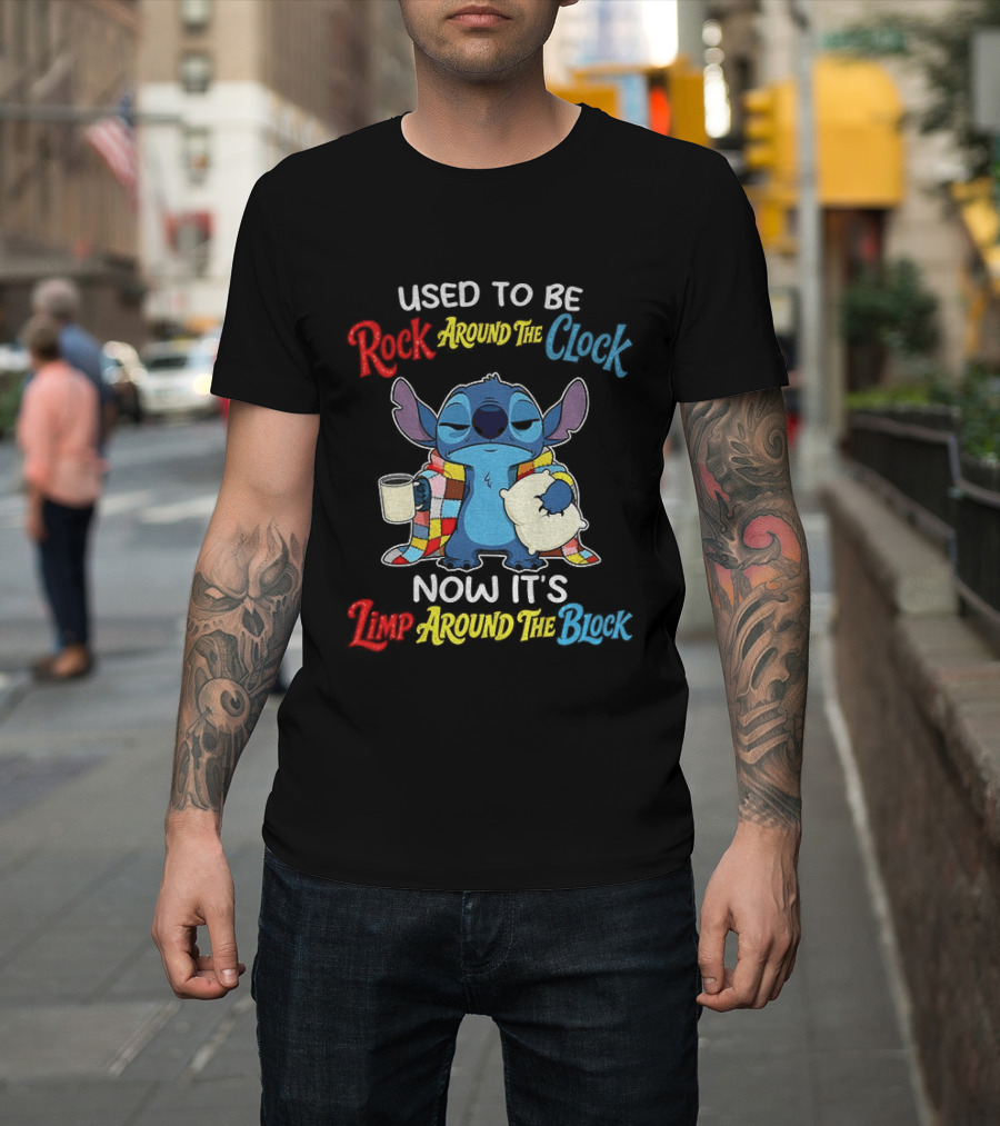 Stitch Used To Be Rock Around The Now It's Limp Around The Block T-Shirt