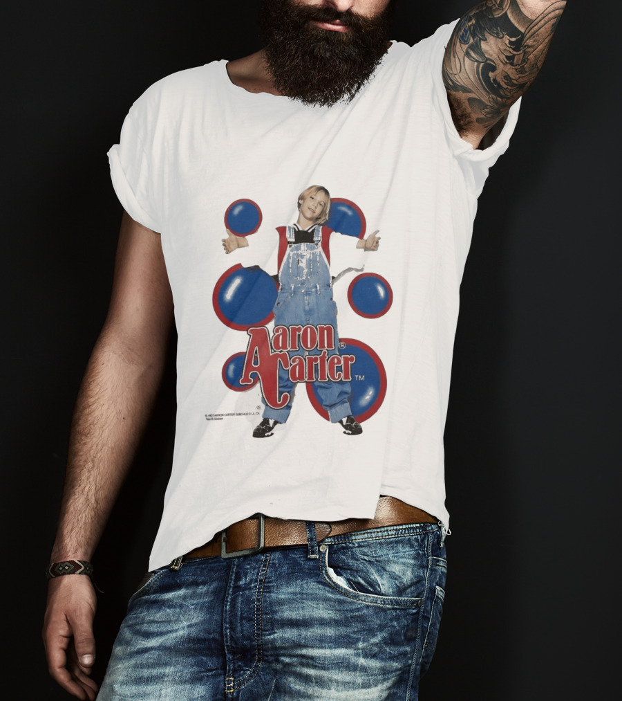 Aaron Carter 90s Overalls Style Pop Music Nostalgia T-Shirt