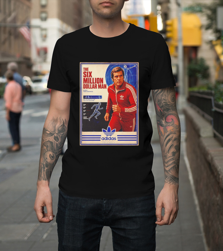 The Six Million Dollar Man Adidas Bionic Performance Originals T-Shirt