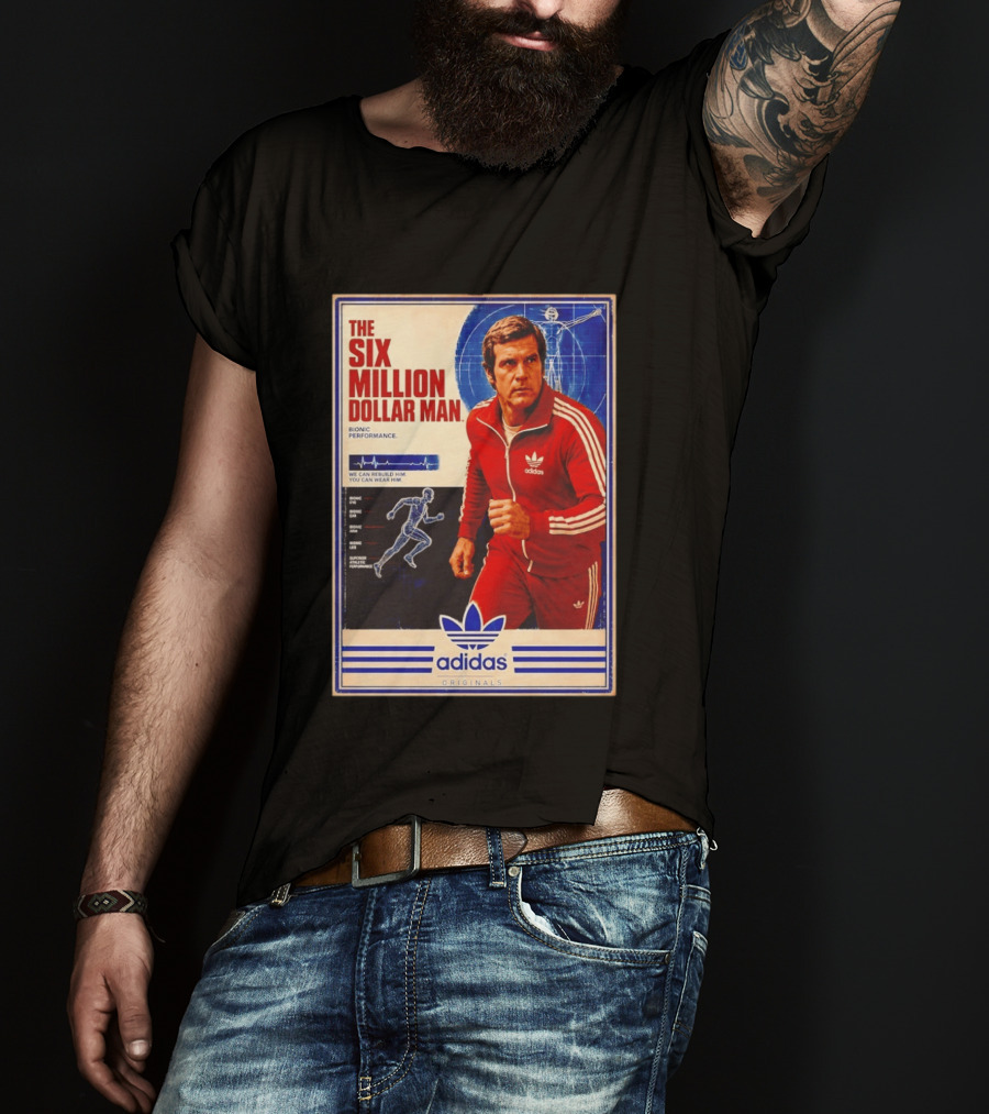 The Six Million Dollar Man Adidas Bionic Performance Originals T-Shirt