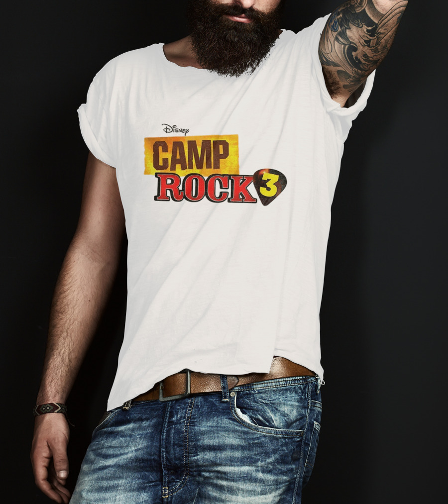 Disney Camp Rock 3 Logo And Guitar Pick T-Shirt