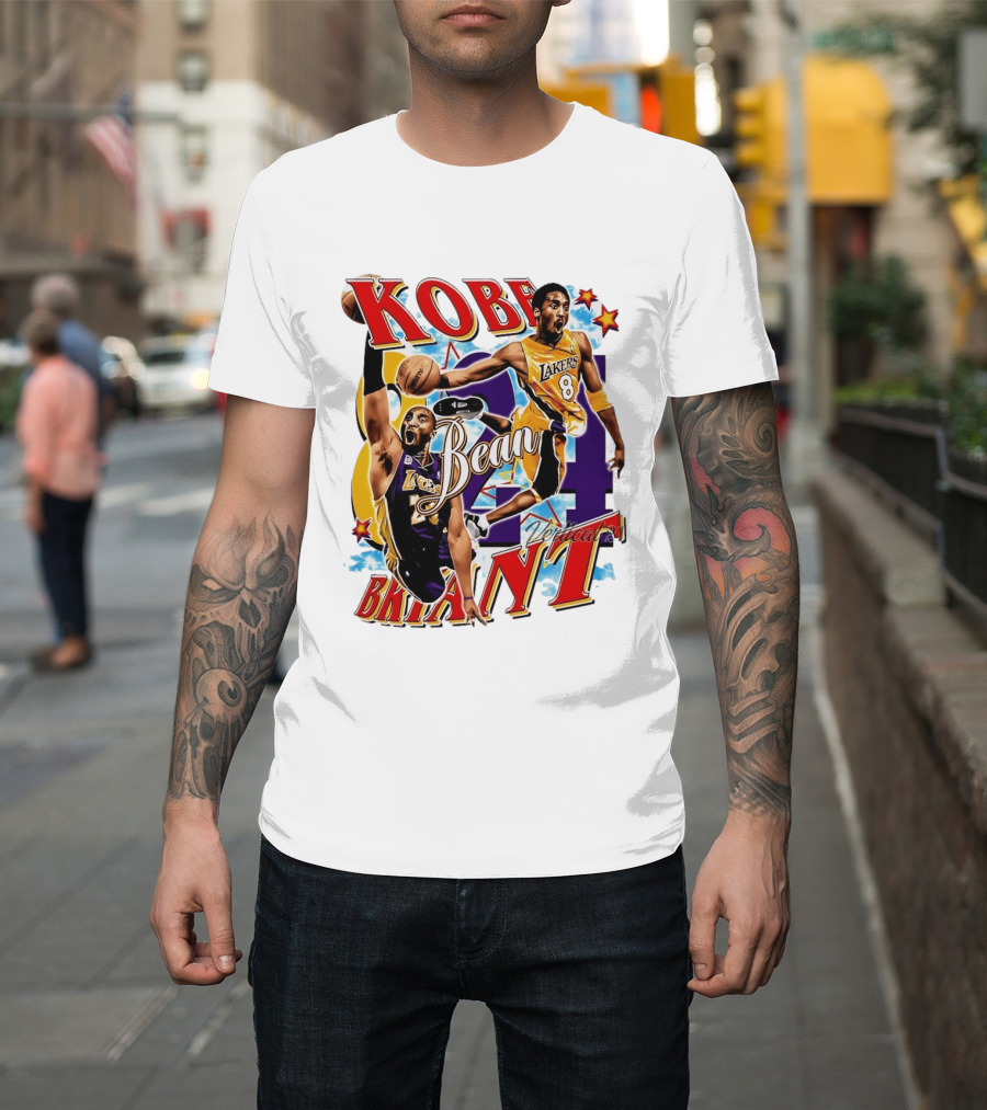 Kobe Bryant Bean Los Angeles Lakers 24 Dedication T-Shirt