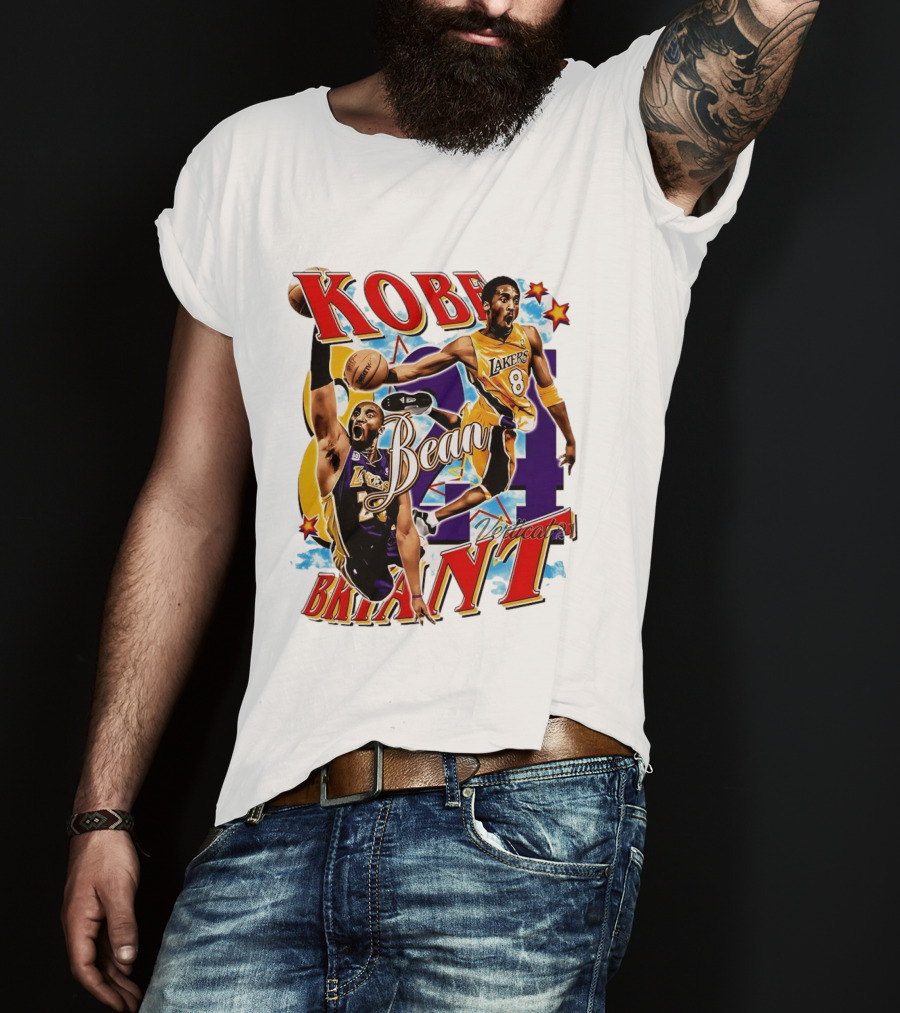 Kobe Bryant Bean Los Angeles Lakers 24 Dedication T-Shirt
