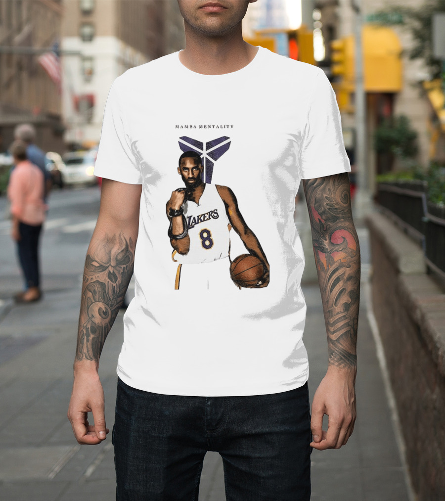 Kobe Bryant Mamba Mentality Los Angeles Lakers 8 Basketball Player T-Shirt